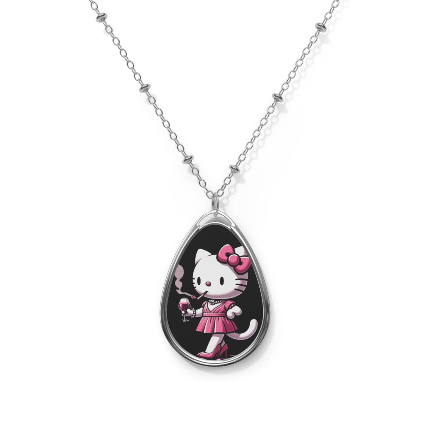 Pink Kitty Queen Necklace - Cannabis Culture