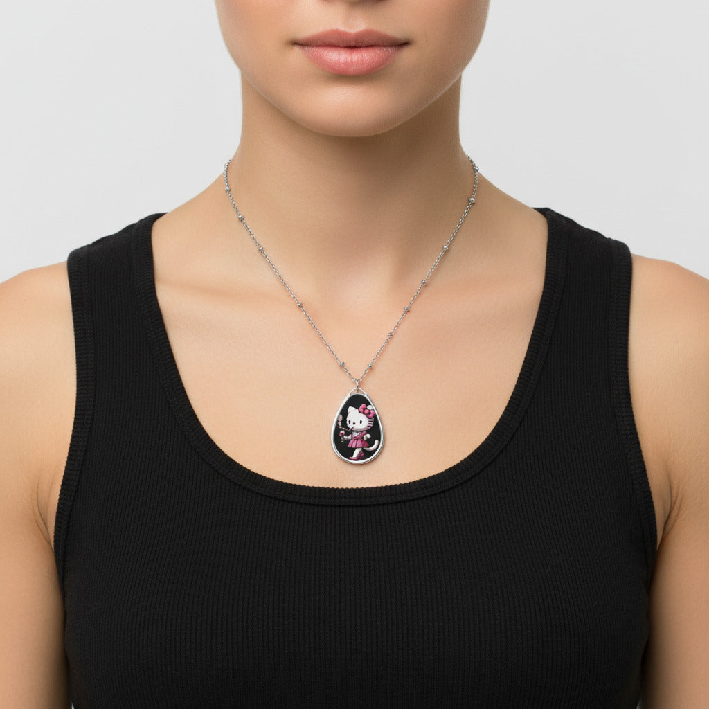 Pink Kitty Queen Necklace - Cannabis Culture