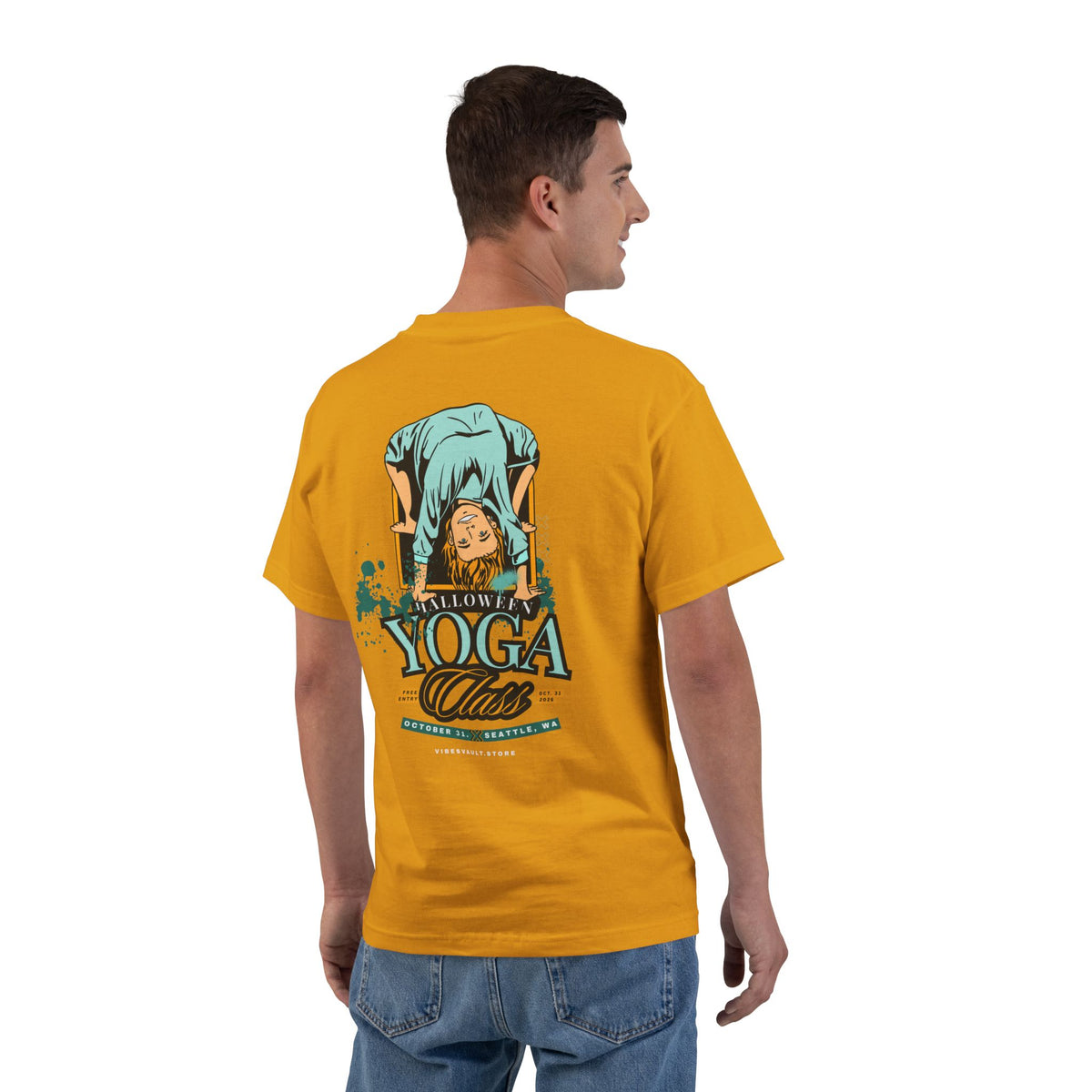 Halloween Yoga Class- T-shirt Top - Graphic Tee - Fall 2026