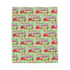 Merry Christmas Festive Velveteen Plush Blanket