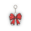 Stuffie Trinket Red Bow Custom Shape Mini Plush Keychain
