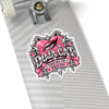 Pink Heart Chrome Eye Kiss-Cut Stickers