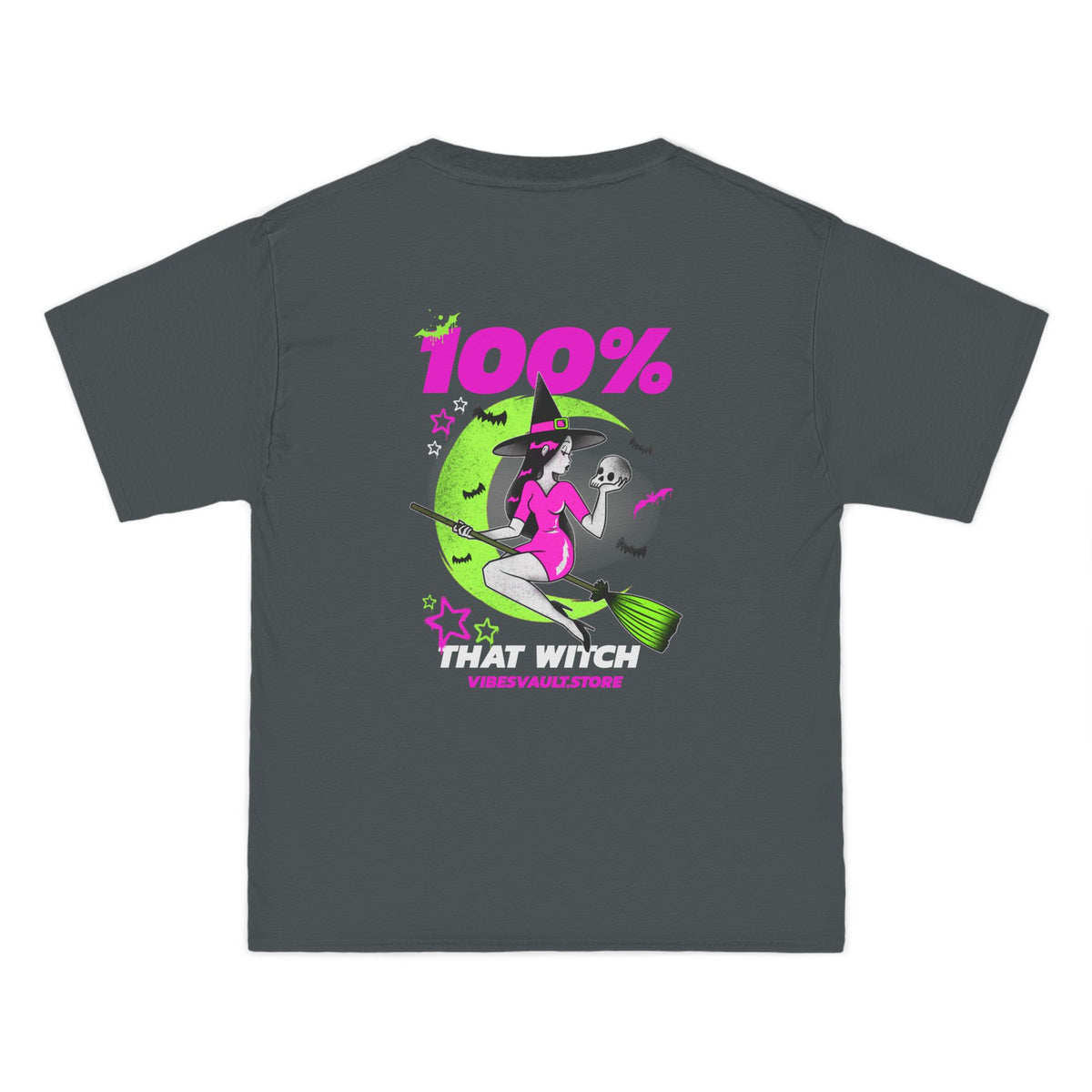 100% That Witch - Shirt Pink Green Neon - T-shirt Top - Retro Graphic Tee - Fall Halloween 2026