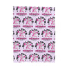 No Lifts No Gifts Gym Girl Velveteen Plush Blanket