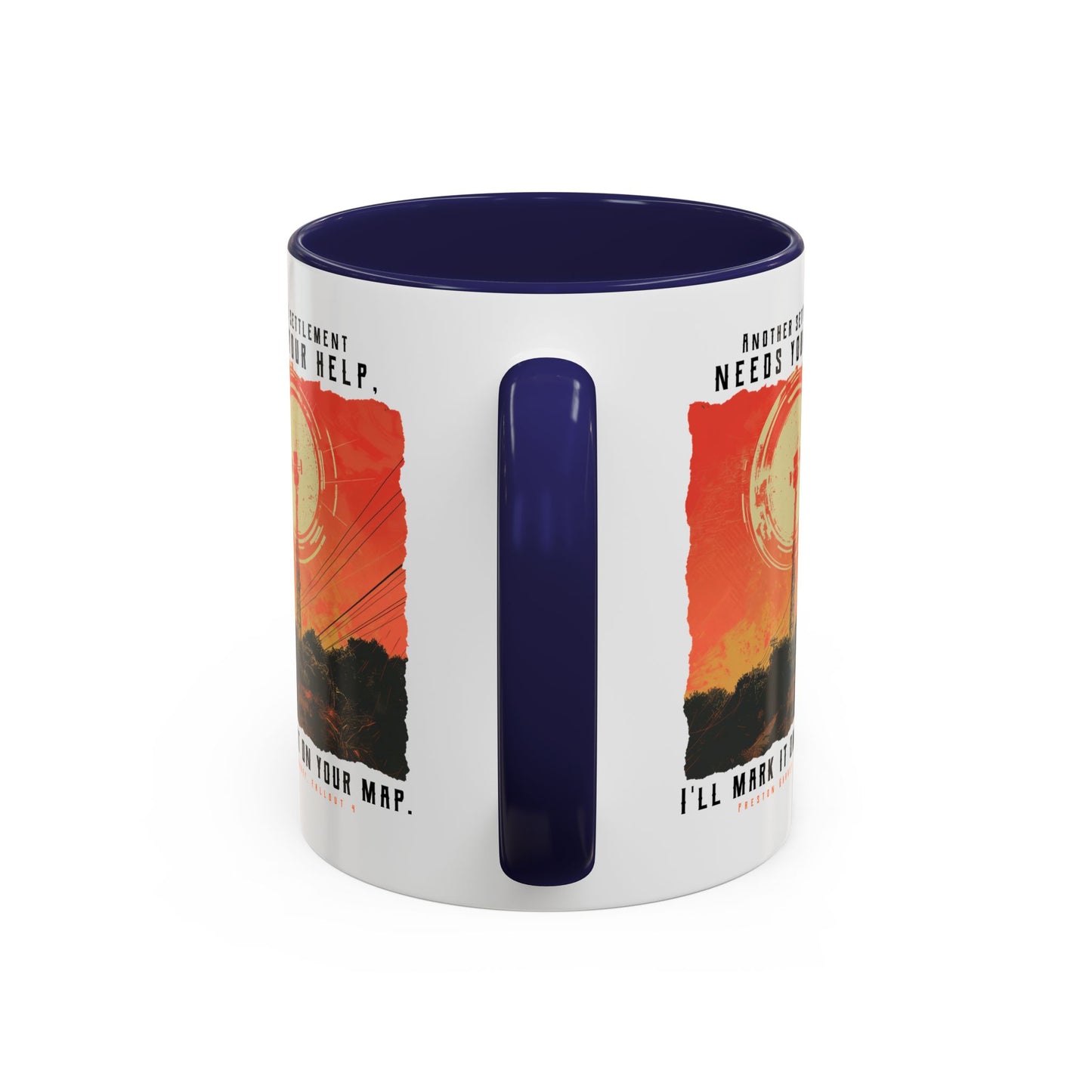 I'll Mark It On Your Map Fallout Coffee Mug — Vintage Radio Tower Accent Mug