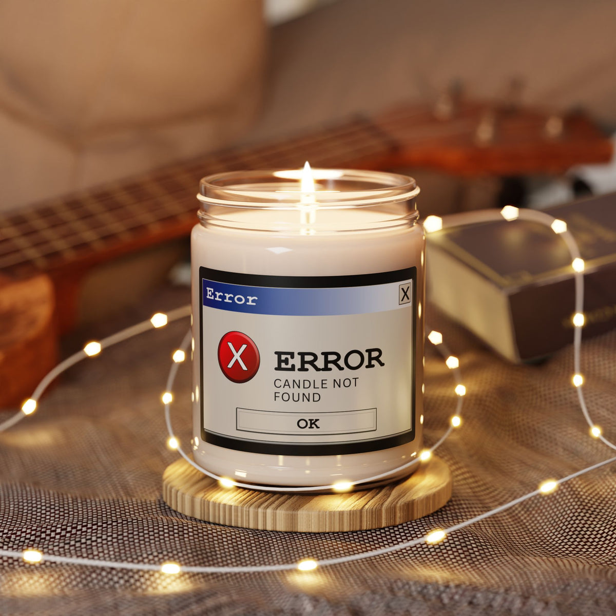 Error "Candle Not Found" Scented Soy Candle — 9oz Humor Comedy Birthday  Gift— Halloween 2026