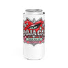 Red Heart Chrome Eye Slim Can Cooler