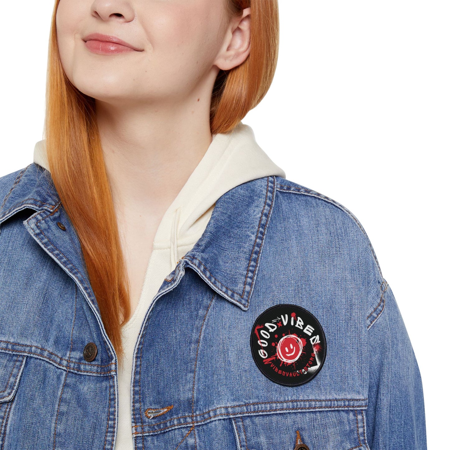 Smile Good Vibes Iron-On Patch