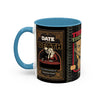 3 Book Covers Retro Vampire, Death and Black Cats Mug — Two-Tone Accent 11/15oz - Fall Halloween 2026