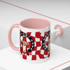 Coffee Mug — Red Rocket Corp Retro Rocket Logo Accent Mug (11/15oz)