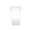 Red Heart Chrome Eye Pint Glass 16oz
