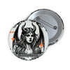 Demon Queen Pin - Black and Orange Button Badge - Fall Halloween 2026