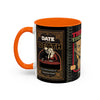 3 Book Covers Retro Vampire, Death and Black Cats Mug — Two-Tone Accent 11/15oz - Fall Halloween 2026
