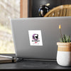 October Vibes Kiss-Cut Vinyl Decal — Halloween Moon Cat Skull Sticker