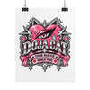 Pink Heart Chrome Eye Rolled Poster