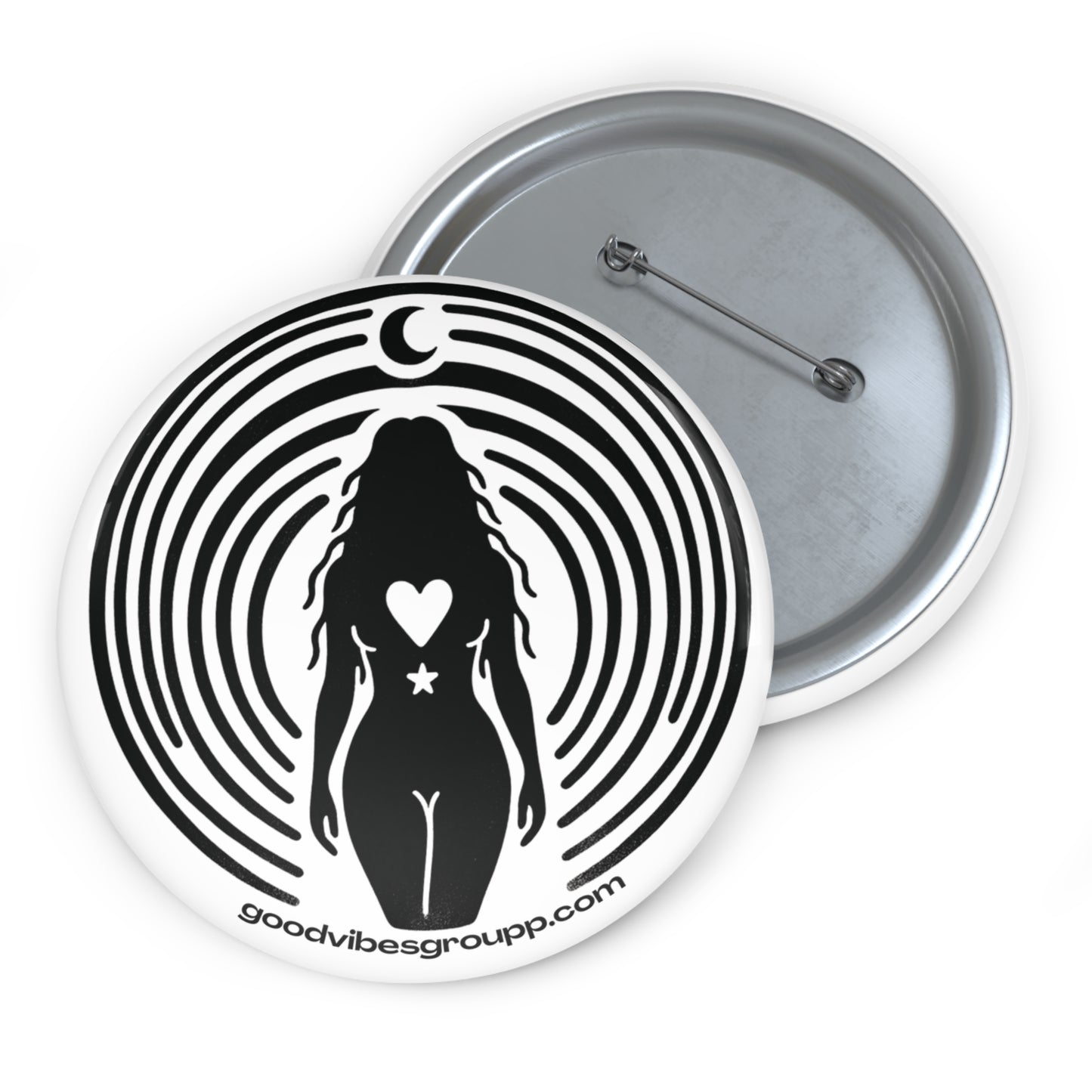 Moon Child Pin Button