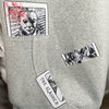 IT and Freddy Halloween Gray Hoodie