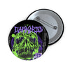 Skull Slime Pin - Purple and Neon Green - Welcome to Darkness Button Badge - Fall Halloween 2026