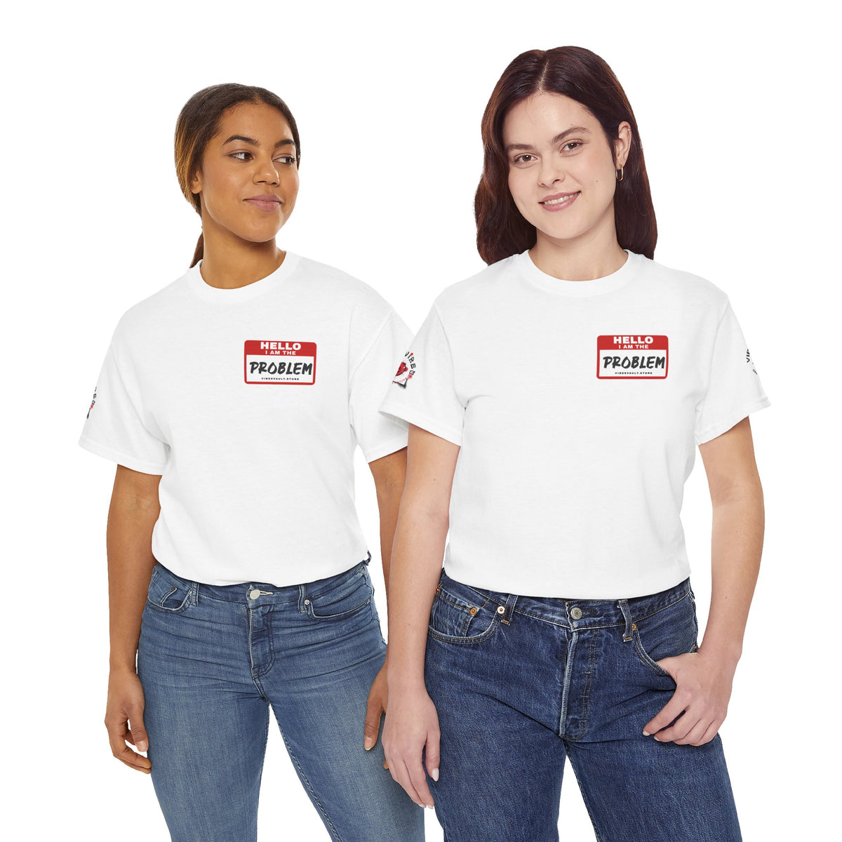 Sophie Hunter Graphic Tee — "Hello Problem" Personalized Back-Print T-Shirt