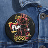 Dead Teddy Bear Pin Button