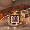 Pink Heart Chrome Eye Amber Jar Soy Candle