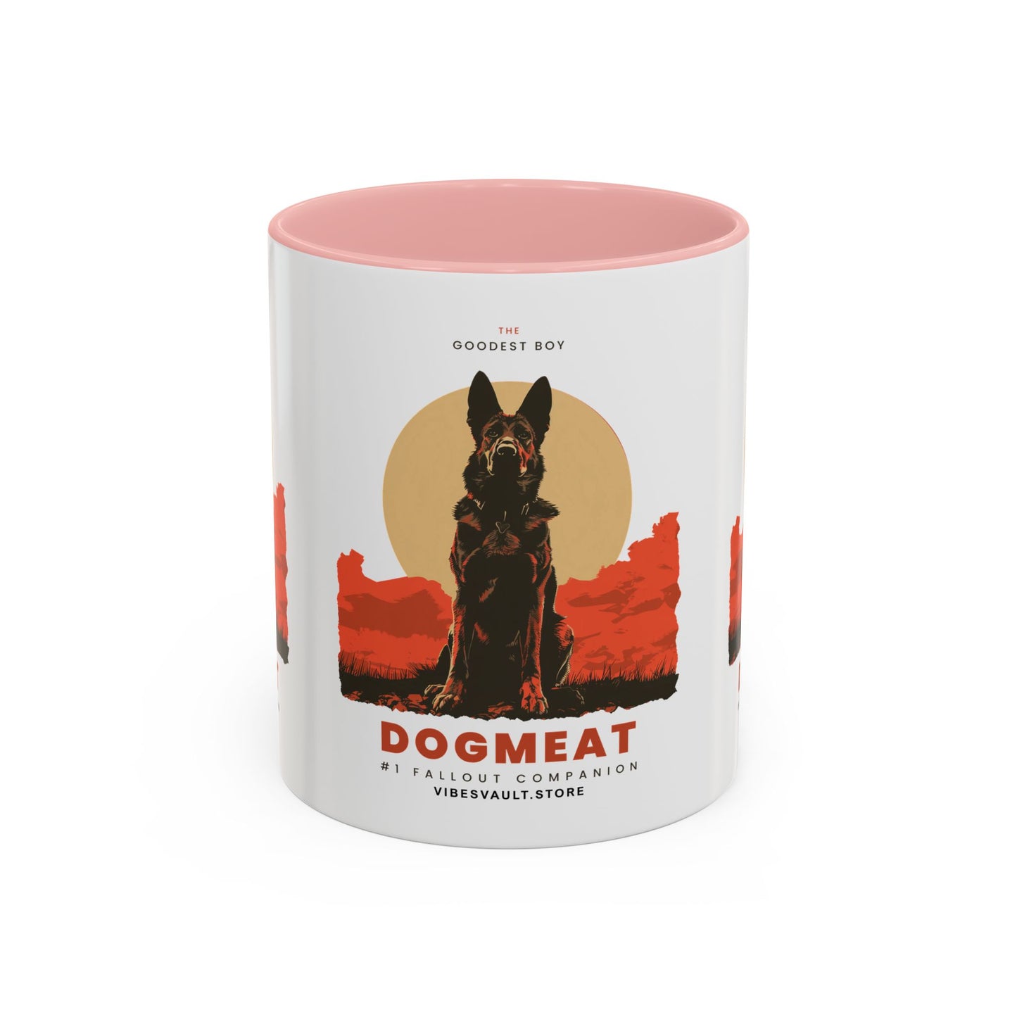 Dogmeat Fallout Mug — Retro K9 Accent Coffee Cup (11/15oz)