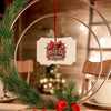 Red Heart Chrome Eye Aluminum Ornaments