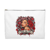 Red Roses Chrome Portrait Accessory Pouch