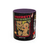 3 Book Covers Retro Vampire, Death and Black Cats Mug — Two-Tone Accent 11/15oz - Fall Halloween 2026