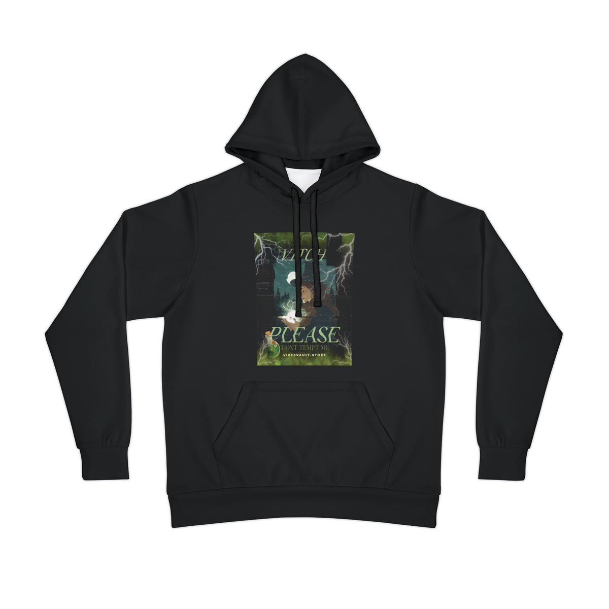 Witch Please Hoodie — Gothic Moon Witchcraft Graphic Athletic Hoodie