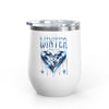 Rose Mosaic Portrait Wine Tumbler 12oz