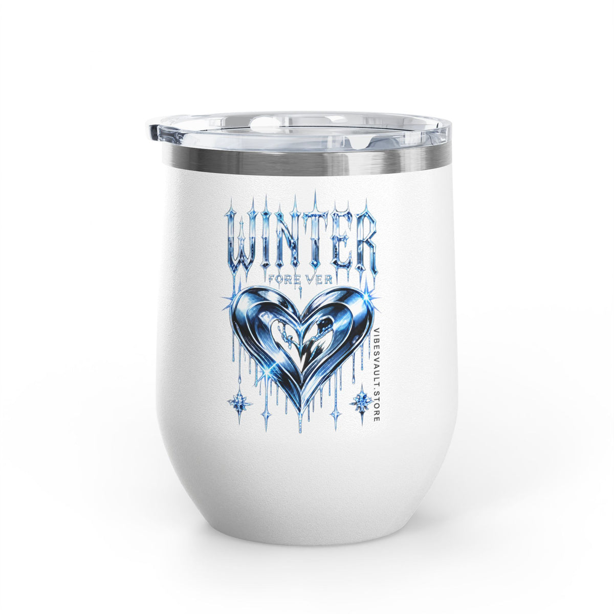 Rose Mosaic Portrait Wine Tumbler 12oz
