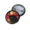 Black Cat Magic Familiar Halloween Costume Party Pin - Button Badge - Fall 2026