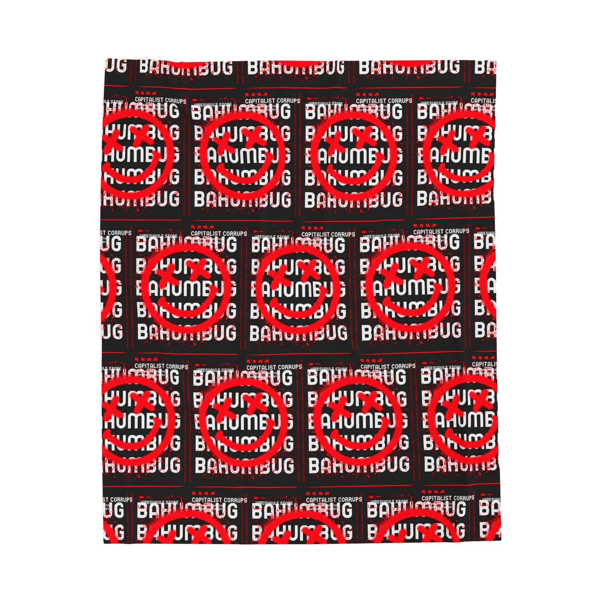 Bah Humbug Funny Meme Velveteen Plush Blanket