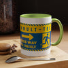 Vault-Tec 'This Way to Vault' Accent Coffee Mug — Fallout-Inspired Gamer Gift