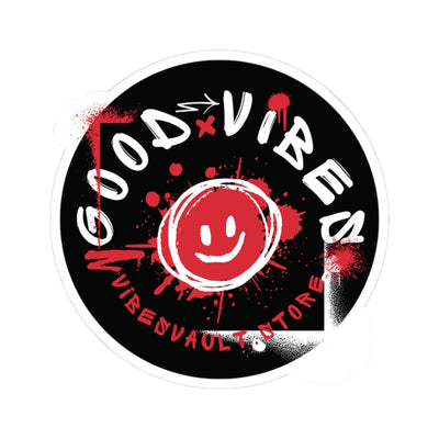 Smile Good Vibes Sticker Kiss-Cut Decal