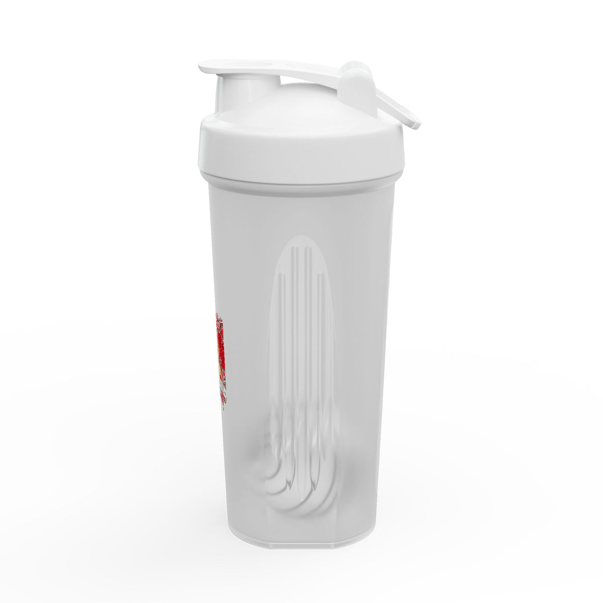 Red Roses Chrome Portrait Protein Shaker