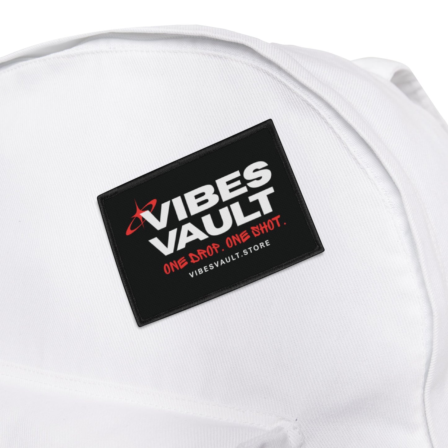 Vibes Vault Logo Iron-On Patch with Starburst