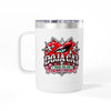 Red Heart Chrome Eye Coffee Mug Tumbler 15oz