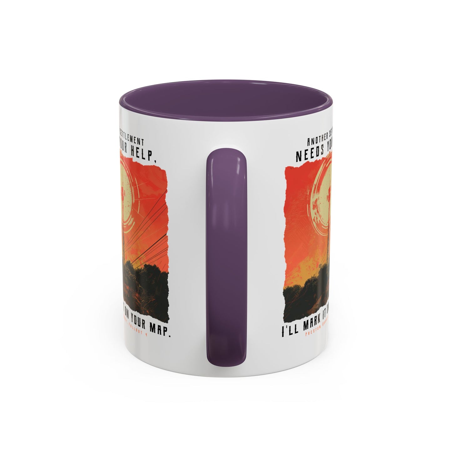 I'll Mark It On Your Map Fallout Coffee Mug — Vintage Radio Tower Accent Mug