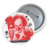 Evil Clown Button - Kid with Red Balloon Pin - Scary Movie Inspo - Fall Halloween 2026