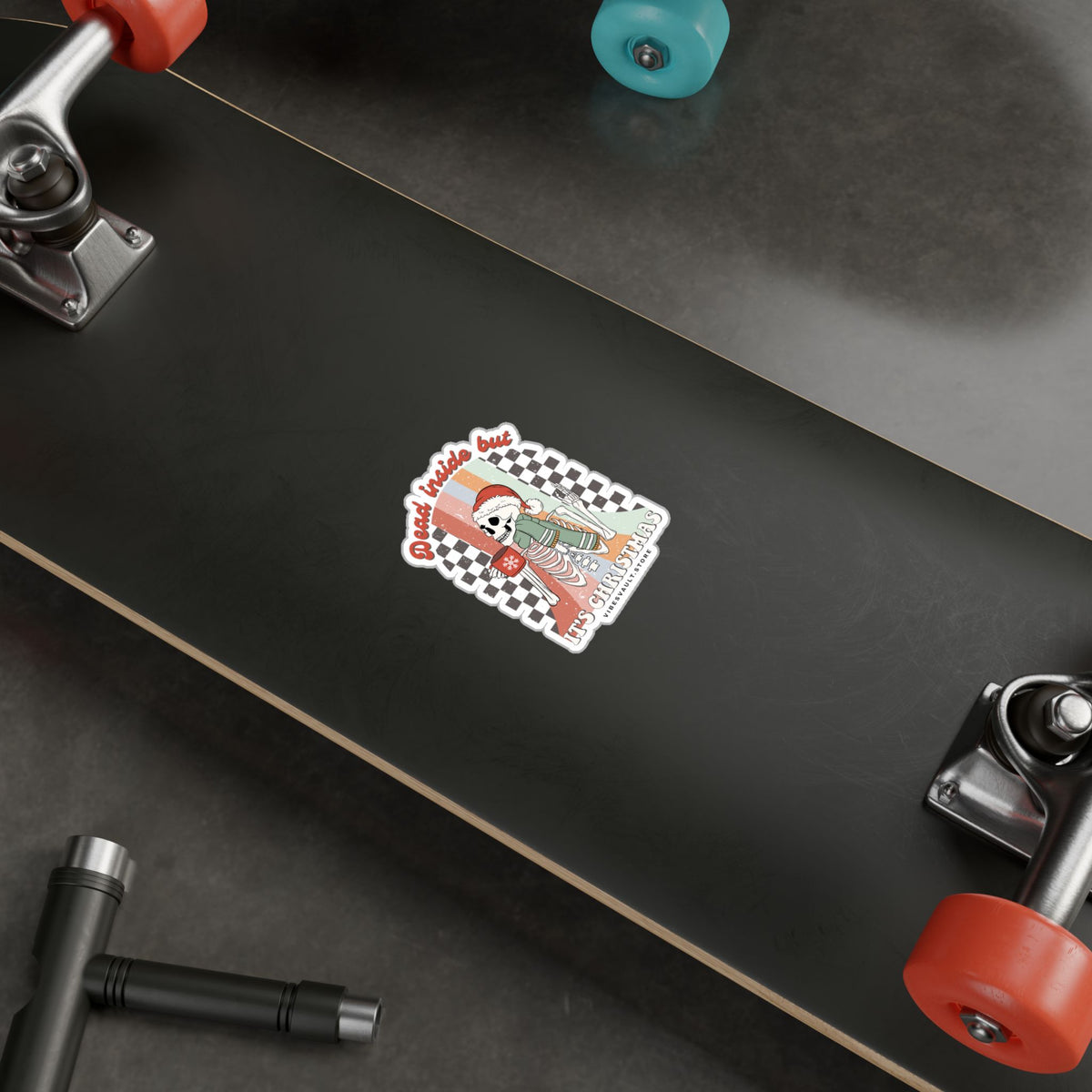 Dead Inside But It’s Christmas Vinyl Sticker