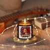 Red Roses Chrome Portrait Amber Jar Soy Candle
