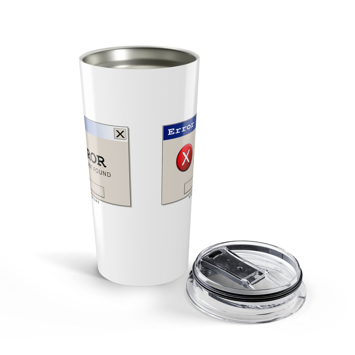 20oz Tumbler with Retro Error Dialog Design | Funny Computer Pop-Up Travel Cup— Halloween 2026