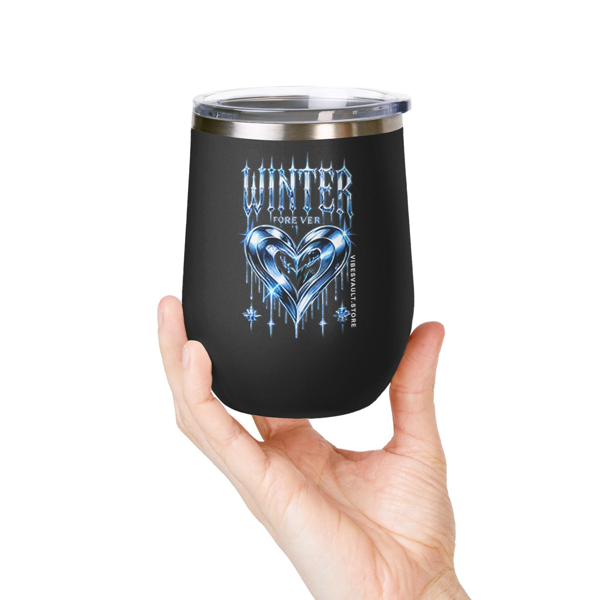 Winter Forever Wine Tumbler 12oz