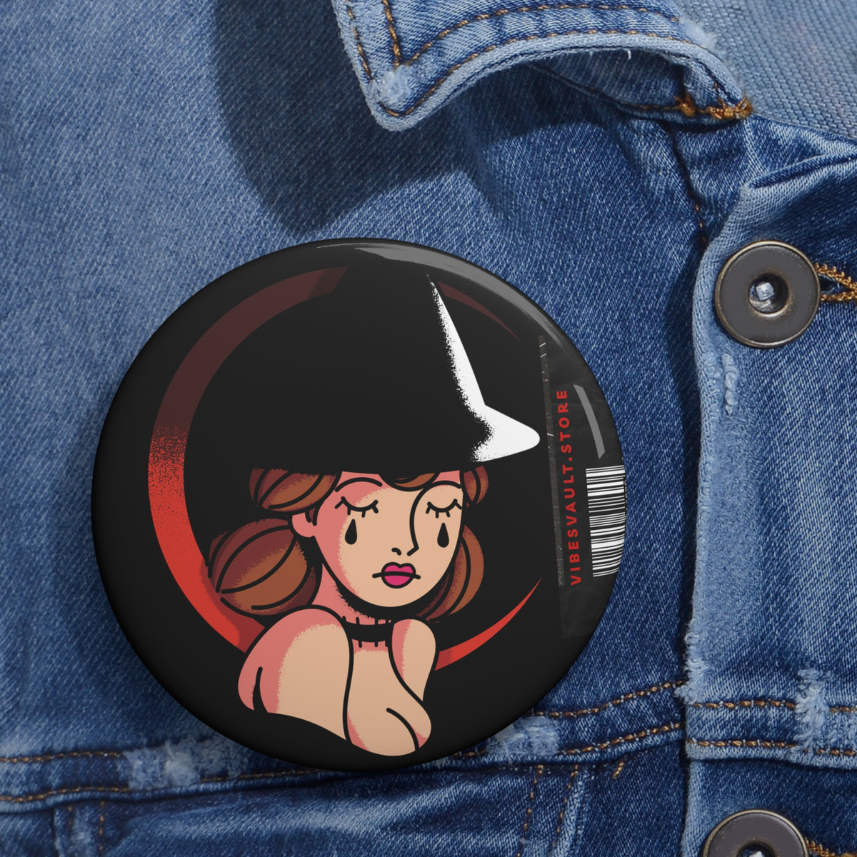 Red Witch Tears Pin - 100% that Witch- Dracula Pin Badge - Fall Halloween 2026