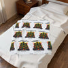 HOLIDAY Colorful Holiday Speakers Velveteen Plush Blanket