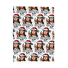 Christmas 'Birthday Boy' Velveteen Plush Blanket – Funny Holiday Portrait Throw