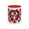 Coffee Mug — Red Rocket Corp Retro Rocket Logo Accent Mug (11/15oz)