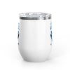 Rose Mosaic Portrait Wine Tumbler 12oz